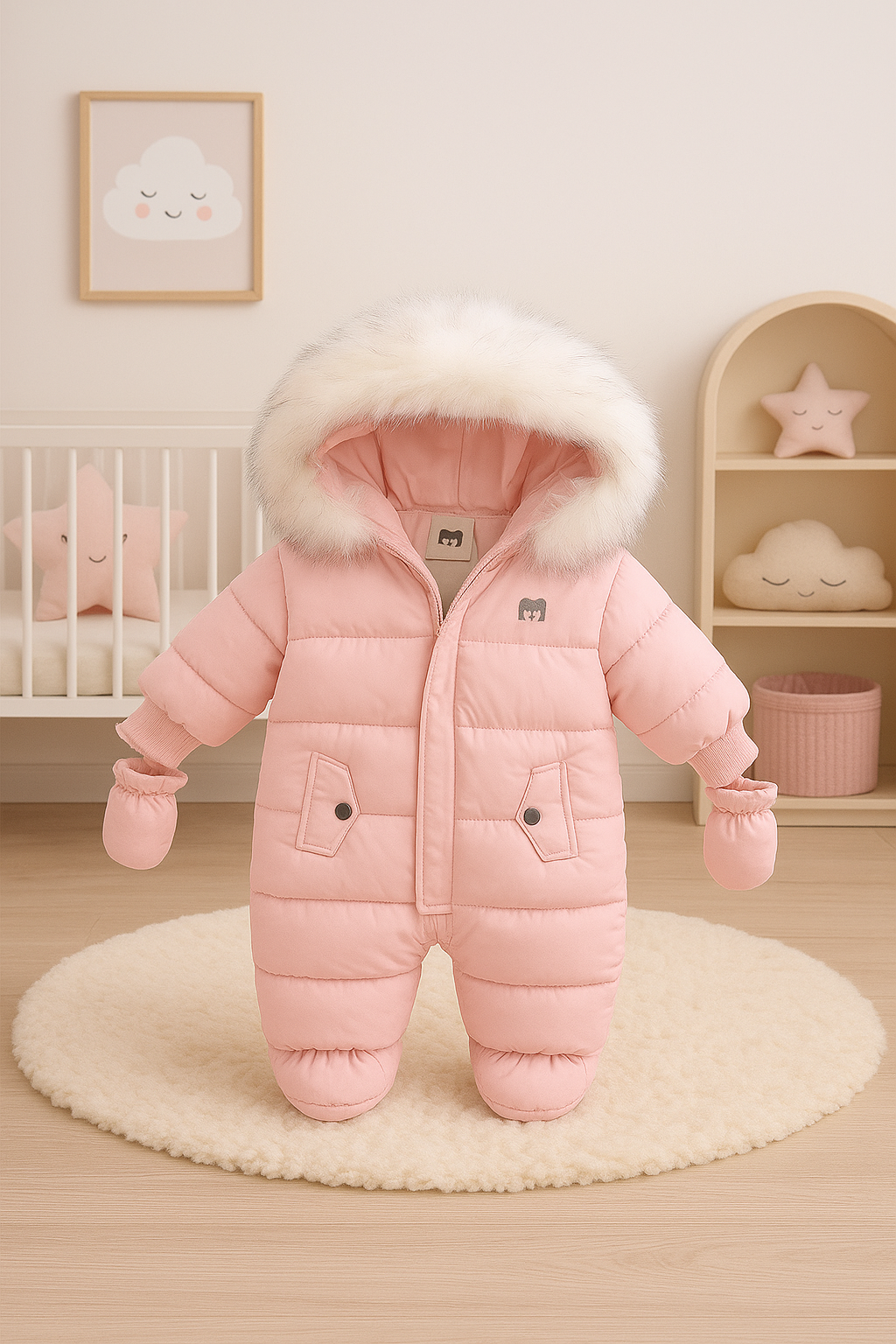 Baby Kids Jumpsuit Jacket with Gloves