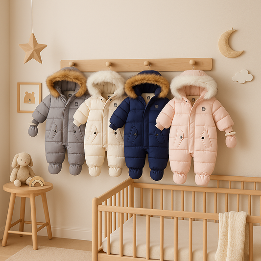Baby Kids Jumpsuit Jacket with Gloves